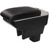 YJYWZH Bracciolo per Suzuki Swift 2005-2026 con 7 USB e Portabicchieri | 6 Porte USB e 1 USB-C, Portabicchieri, Doppio vano portaoggetti, Bracciolo centrale, Pelle PU, Base specifica per veicolo
