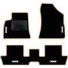 QUEMAR Tappetini Auto per Peugeot 3008 I, Bordo Beige, 4 Ricami | 2009-2016 / Kit Tappeti Moquette e Gomma su Misura / Set 2 Anteriori + 2 Posteriori / Ricami e Colori Personalizzati