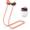 MOWYEOK Cinturino anti-perdita per cuffie, compatibile con auricolari Google Pixel Buds Pro, morbido silicone anti-allentamento, adatto per sport all'aria aperta, corsa, fitness, arancione