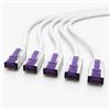1aTTack.de - 1,5 m - Cavo patch CAT6a Superflex Ethernet Gigabit LAN RJ45 CAT6 A 10000 Mbit s SFTP PIMF 500 MHz compatibile con CAT6 CAT5 - bianco - 5 pezzi