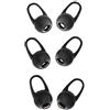 HIOPOIUYT Set di 3 paia di gommini auricolari in morbido silicone per auricolari, ricambio per cuffie virtuali surround