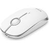 seenda MOU001 Mouse Bluetooth, connessione a 3 dispositivi (USB e Dual Bluetooth), mouse silenzioso wireless con 3 DPI regolabili fino a 2400, design ergonomico, compatibile con Windows, Mac, Android
