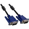 Glowster Cavo di commutazione VGA maschio-maschio da 2 metri di colore nero, ideale per collegare dispositivi video come monitor e proiettori.