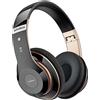 Lankey Sound Cuffie wireless con 6 modalità EQ, cuffie Bluetooth, 65 ore, over-ear, con microfono HD integrato, FM, SD/TF per esterni, trasporto, viaggi, studio