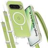 ANFAIRLACE Cover Cinghia Tracolla Compatibile con Google Pixel 10 Pro XL, Verde