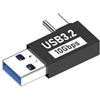 CASNO Convertitore adattatore da USB C maschio a USB 3.1 maschio per una ricarica più veloce e fino a 10 Gbps di velocità di trasmissione dati Connettore USB C