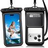 DANZHANG Custodia Impermeabile Smartphone IP68 Galleggiante 2Pz Tasca Interna | Custodia Telefono Subacquea con Cordino Regolabile, Touchscreen HD, compatibile iPhone Samsung Google Pixel fino a 7,5