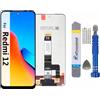 It'Go Display per Xiaomi Redmi 12 LCD schermo di ricambio touch screen con strumento nero di alta qualità