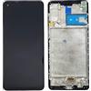 Generico Display Originale Service Pack LCD Frame Compatibile con Samsung Galaxy A21S A217 F Touch Screen Vetro Nero