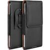 moex Plug Case compatibile con Nokia X30 5G Custodia con clip per cintura, in pelle vegana, custodia a libro pieghevole - nero
