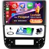 Inefala 2+64GB 9'' Android 15 Autoradio per Peugeot 406 1999-2004 2 DIN