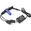 Eonvic DR-E6 DC accoppiatore LP-E6 Dummy batteria doppio USB cavo adattatore di alimentazione