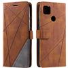 SONWO Cover per Xiaomi Redmi 9C, Flip Caso in PU Pelle Case Cover Portafoglio Custodia per Xiaomi Redmi 9C, [Kickstand] [Slot per Schede], Marrone