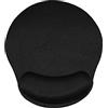 fxwtich Tappetino per mouse leggero, poggiapolso, cuscino per mouse, comodo, elastico, nero