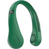 RZXBB Ventilatore a collo - Ventilatore portatile - USB ricaricabile senza foglie - 1200 mAh 5 velocità ventilatore a mano per escursioni, sport all'aria aperta, viaggi, casa (verde)