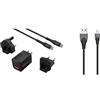 ENERGIZER - Set di 1 caricabatterie rapido USB-A e USB-C da 38 W con cavo e 3 prese incluse (EU/US/UK) + 1 cavo MFI Apple