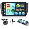 Inefala 8 Core 2+64GB Radio per Seat Ibiza 2009-2013 Android 15 con Wireless CarPlay Android Auto, 9 Pollici Stereo Touch Soporta Bluetooth WIFI 59UI 32 EQ DSP GPS Comandi al Volante