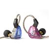 Yinyoo KBEAR KS2 - Cuffie auricolari KB KS2 per basso stereo, 1BA+1DD ibrido Over-Ear con cancellazione del rumore, con cavo rimovibile per la corsa, il palcoscenico (senza microfono, viola)…