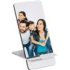 Ocadeau Porta telefono in legno personalizzato - Porta smartphone da tavolo in legno con pannello frontale stampato con foto - Porta telefono personalizzato