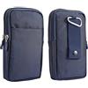 WFCKPQF Borsa Clip da Cintura per Cellulare Uomo, Fondina Cellulare da Cintura, Verticale Marsupio Porta Telefono Portamonete da Cintura Uomo Borsello Smartphone Sacchetto Carte Portafoglio con Moschettone