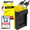 PATONA Slim Caricatore USB - per Panasonic DMW-BCF10, BCG10, BCJ13 e Leica BP-DC10 - per Lumix DMC-FS7, LX5, FP8, FX60, TZ10, TZ25, ZS3, ZS7 - si ricarica da powerbank e laptop in viaggio