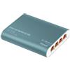 Ztyuav Splitter Ethernet da 2,5 Gbps 1-4, splitter Internet RJ45 ad alta velocità da 2500 Mbps e cavo di alimentazione di tipo C per cavi Cat5/5e/6/7/8, plug-and-play per router, PC, ADSL, hub e