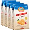 Generico 4X Divella Ottimini alla Frutta Biscotti con Arancia, Limone e Ciliegie - Frollini Italiani per Colazione e Merenda 350g