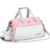 Damcyer Borsone da Viaggio, 35L Borsone Palestra Donna con Scomparto per Scarpe e Tasche Umide Impermeabili, Borse Sportive per Sport Viaggi Nuoto Yoga Escursionismo, Rosa