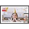TAPINSAW Frameo - Cornice portafoto digitale, 39,6 cm, 32 GB, WiFi, grande cornice digitale con touchscreen Full HD 1920 x 1080, montaggio a parete, rotazione automatica, facile da inviare foto e video