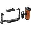 Generico Gabbia camera, compatibile con Sony, FX30 FX3, maniglia sup | Telaio protettivo, slitta fredda, fori 1/4-20, attacchi ARRI 3/8-16, piastra Arca(D)