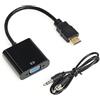 Glowster Adattatore HDMI a VGA con uscita audio 3,5 mm per convertire segnali digitali in analogici e collegare dispositivi video.