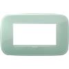 Vimar 19684.65 Arké placca Round 4 moduli, 14.45x9x0,85cm, Reflex salvia