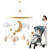 Generico Mobile per Culla,Carillon per Pendente per Lettino - Carillon Bohemien Calmante e Interattivo per Nursery 0-3 Mesi con Funzionalità per Lettino e Passeggino