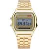 Watch Orologio Digitale Retrò Stile F-91W Vintage Acciaio Inox Uomo Donna LED WR