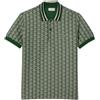 Lacoste Monogram Jacquard Polo da Uomo Vert/Sinople L