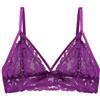 Cotorance Reggiseno in Pizzo Donna - Senza Ferretti, Non Imbottito, Scollo a V Profondo con Nastro con Fiocco