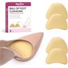 Welnove - 2 paia di cuscinetti per avampiede in memory foam per supporto dell'avampiede - morbidi cuscinetti per piedi per metatarsalgia, neuroma di Morton, calli, giallo