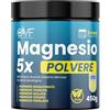 PARAFARMACIA, ORGANIC VITAMINS & FOOD Magnesio Completo Polvere 450g Magnesio Complex 5 in 1 Alto Dosaggio e Biodisponibilità con Bisglicinato Citrato Malato Taurato Pidolato Gusto Limone Vegan Senza Nichel Zucchero Soia Glutine Lattosio