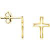 SOFIA MILANI - Orecchini da Donna in Argento 925 - Placcati in Oro - Orecchino a Perno a Croce - E1643