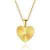 Kritz Collana Cuore Donna Placcata Oro e Acciaio Inossidabile - Ciondolo Amore Minimalista, Regalo per Ragazza Compleanno collier (Cuore Sole)