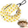 Generic Cappello per cane - traspirante a tesa larga per animali domestici, cappello per cani con fori per le orecchie, per cuccioli, gattini, spiaggia, feste estive all'aperto, passeggiate, campeggio