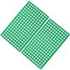 Abaodam 2pezzi Pavimenti in Plastico per Gabbia Design a Fori Rotondi per Rabbit, Accessori per Conigli Funzione di Drenaggio per Recinto Coniglio Interno e Allevamento