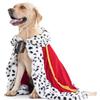 Lovelyshop Pet Mantello di pelliccia per cani di serie Lux, per Carnevale Festa di Compleanno Halloween re regina principe Cosplay XL Rosso