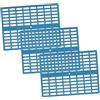 TOGEVAL 3 Pezzi Tappetini per Gabbia per Conigli in Plastica Blu, Protezione Piedi Piccoli Animali, Resistente e Delicato sulla Pelle, per Soggiorno e Bagno