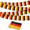 YESAH Ghirlanda di bandierine della Germania, 10 m, con 30 bandiere della Germania, 14 x 21 cm, colore nero, rosso e oro, decorazione per campionati mondiali di calcio 2026, giardino, bar e pubblico