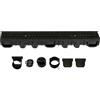 ScarMaxx 1m Canaletta scolo Acqua piovana B125 Altezza 115 mm - Griglia scolo Acqua piovana Set Completo 13 x 100 x 11,5 cm Favo Nero