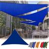 SDAFDPro Vela Ombreggiante Impermeabile,Triangolare Tenda da Sole Protezione Raggi UV 95%,Triangolare Tendalino per Giardino Terrazzo,Balcone, Piscina,Patio,Tenda Parasole 3x3x2m