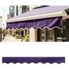 Generico Mantovana Ondulata di Ricambio per Tenda da Sole Retrattile, Tenda da Sole Esterna Falda Anteriore di Ricambio per Finestre E Porte, Tela Sostitutiva In Poliestere(Viola,L250cmxH20cm)