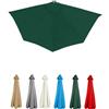 Generico 2.7m Mezzaluna Telo di Ricambio per Ombrellone 5 Costole Copertura di Ricambio, Ricambio Ombrellone da Giardino, Tenda di Ricambio per Ombrellone da Esterno(Green)