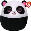 Ty - Morbido Peluche Cuscino - Squish a Boos - Panda - Bamboo - Bianco e Nero - Pupazzo - Ottima idea regalo per grandi e bambini - 22 cm - T39292
